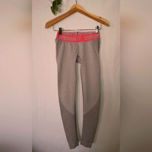 Gymshark Pink and Gray Workout Leggings Small
